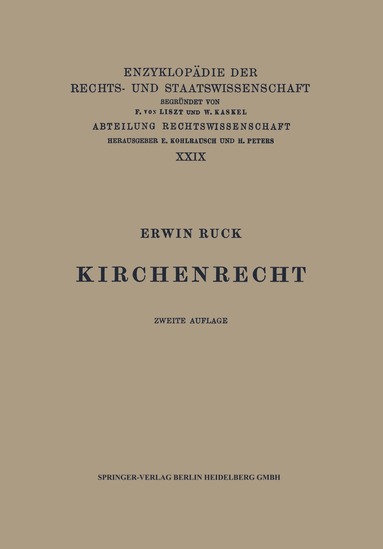 Erwin Ruck - Kirchenrecht, Häftad