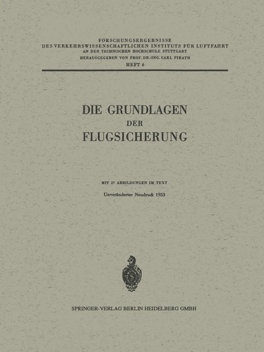 bokomslag Die Grundlagen der Flugsicherung