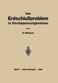 bokomslag Das Erdschlußproblem in Hochspannungsnetzen