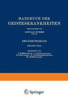 bokomslag Handbuch der Geisteskrankheiten