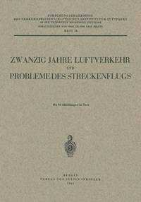 bokomslag Zwanzig Jahre Luftverkehr und Probleme des Streckenflugs