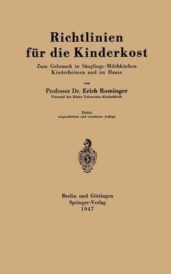 Richtlinien für die Kinderkost