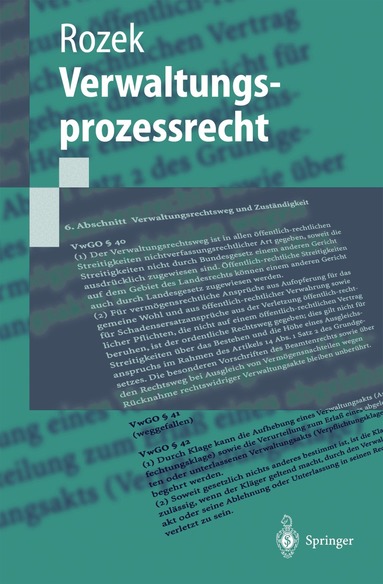 Jochen Rozek - Verwaltungsprozessrecht, Häftad