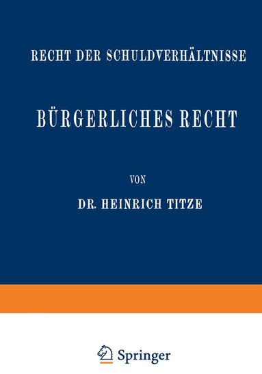 Heinrich Titze - Bürgerliches Recht, Häftad