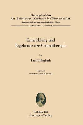 Entwicklung und Ergebnisse der Chemotherapie 1