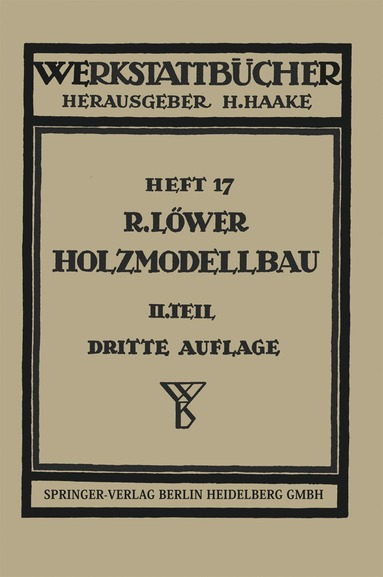 bokomslag Der Holzmodellbau