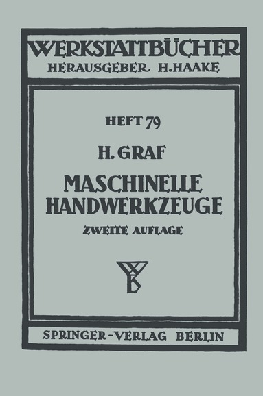 bokomslag Maschinelle Handwerkzeuge