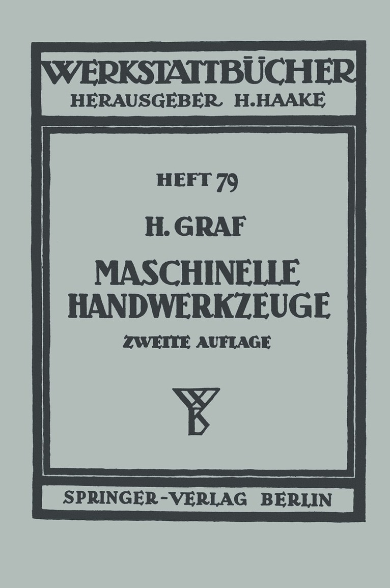 Maschinelle Handwerkzeuge 1