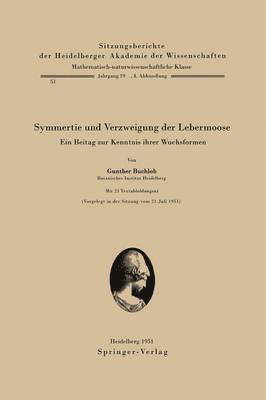 Symmetrie und Verzweigung der Lebermoose 1