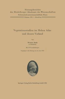 Vegetationsstudien im Hohen Atlas und dessen Vorland 1