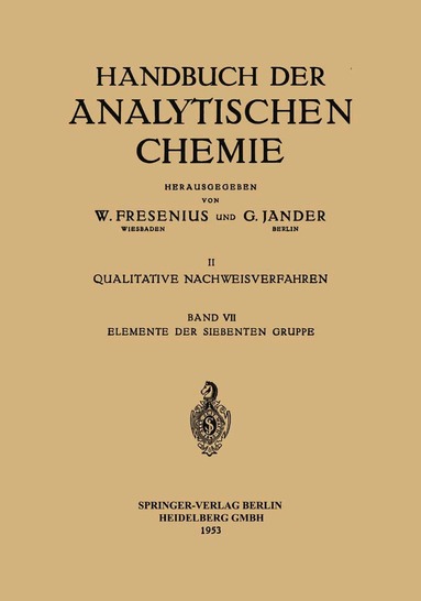 Elemente der Siebenten Gruppe, Häftad
