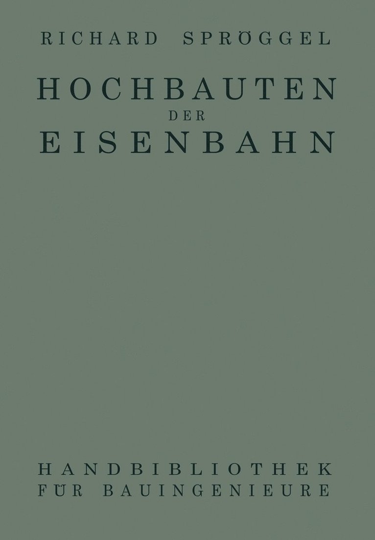 Hochbauten der Eisenbahn 1