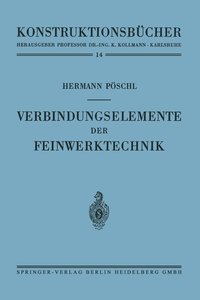 bokomslag Verbindungselemente der Feinwerktechnik