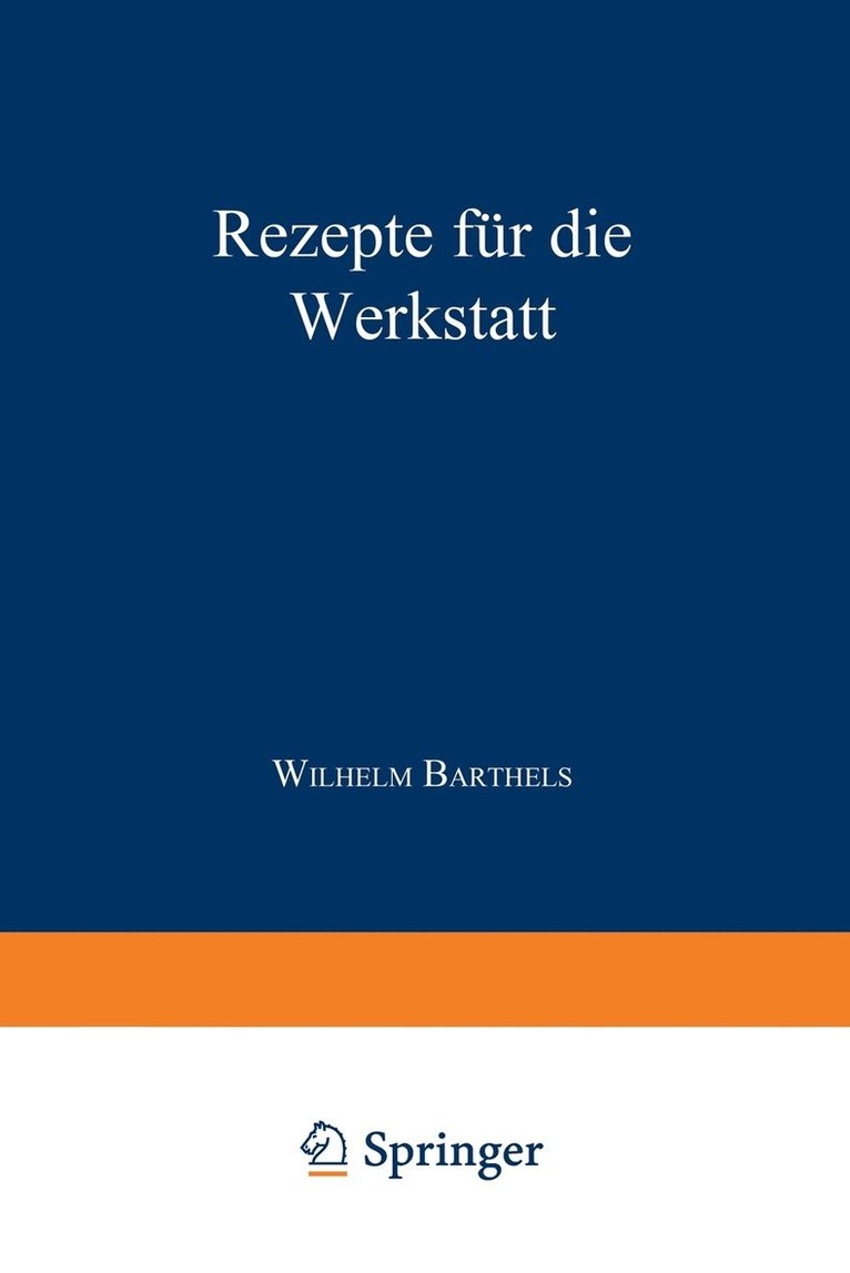 Rezepte für die Werkstatt 1