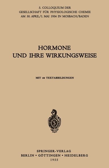 bokomslag Hormone und ihre Wirkungsweise