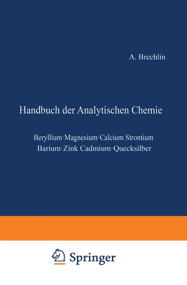 Alfred Brechlin - Elemente der zweiten Gruppe, Häftad