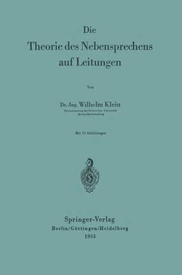 bokomslag Die Theorie des Nebensprechens auf Leitungen