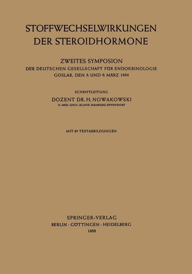 bokomslag Stoffwechselwirkungen der Steroidhormone