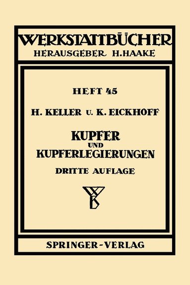 bokomslag Kupfer und Kupferlegierungen