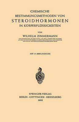 bokomslag Chemische Bestimmungsmethoden von Steroidhormonen in Krperflssigkeiten