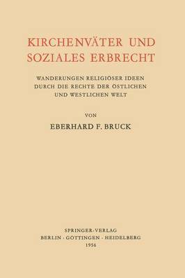 bokomslag Kirchenväter und Soziales Erbrecht