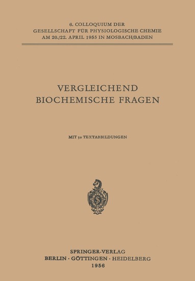 L. Roka, W. Kossel, Marcel Florkin, D. Ackermann, H. M. Rauen, J. B. S. Haldane - Vergleichende Biochemische Fragen, Häftad