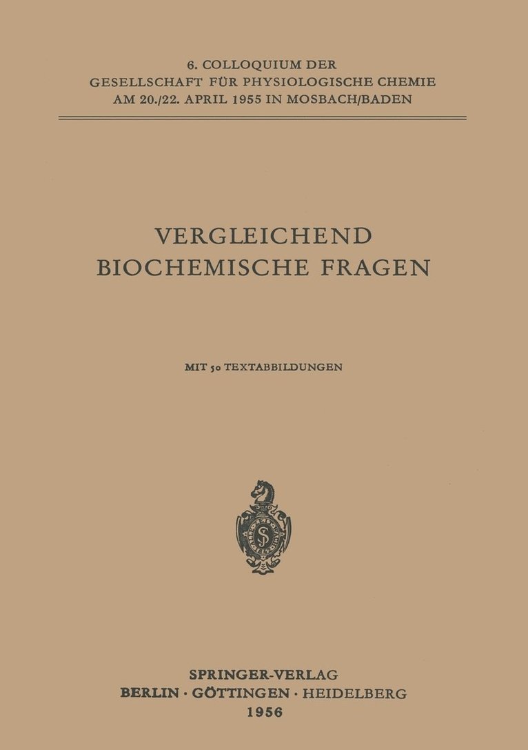 Vergleichende Biochemische Fragen 1