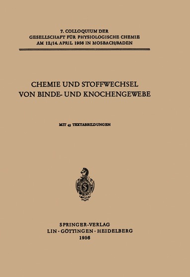 bokomslag Chemie und Stoffwechsel von Binde- und Knochengewebe