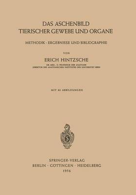 bokomslag Das Aschenbild Tierischer Gewebe und Organe