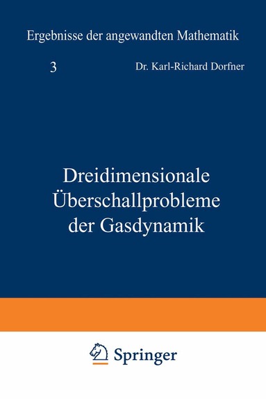 Karl-R. Dorfner - Dreidimensionale Überschallprobleme der Gasdynamik, Häftad