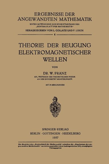 bokomslag Theorie der Beugung Elektromagnetischer Wellen