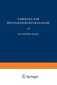 bokomslag Tabellen zur Rntgenstrukturanalyse