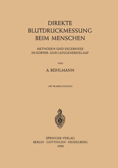 bokomslag Direkte Blutdruckmessung Beim Menschen