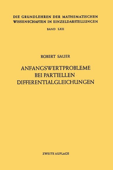 bokomslag Anfangswertprobleme bei Partiellen Differentialgleichungen