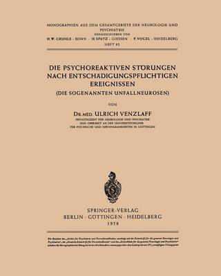 Die Psychoreaktiven Strungen nach Entschdigungspflichtigen Ereignissen 1