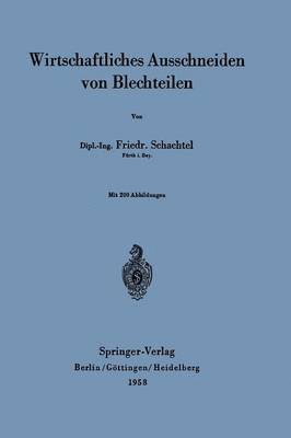 bokomslag Wirtschaftliches Ausschneiden von Blechteilen