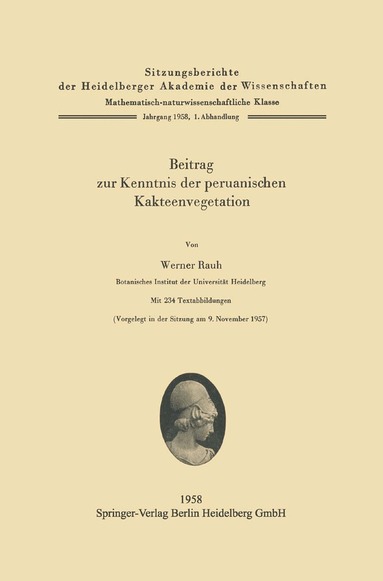 W. Rauh - Beitrag zur Kenntnis der peruanischen Kakteenvegetation, Häftad