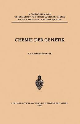 bokomslag Chemie der Genetik