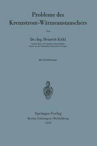bokomslag Probleme des Kreuzstrom-Wrmeaustauschers