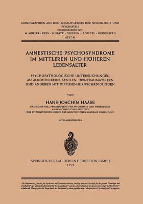 bokomslag Amnestische Psychosyndrome im Mittleren und Höheren Lebensalter