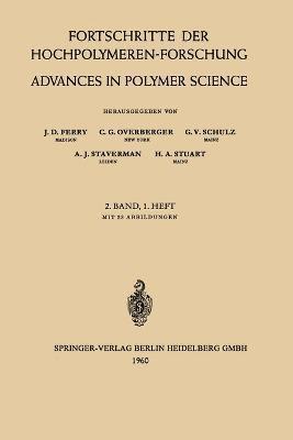 bokomslag Fortschritte der Hochpolymeren-Forschung / Advances in Polymer Science