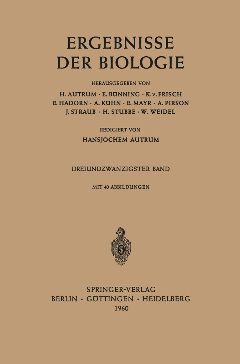 Ergebnisse der Biologie 1