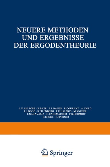 Konrad Jacobs - Neuere Methoden und Ergebnisse der Ergodentheorie, Häftad