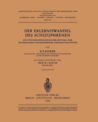 K. P. Kisker - Der Erlebniswandel des Schizophrenen, Häftad