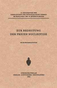 bokomslag Zur Bedeutung der Freien Nucleotide