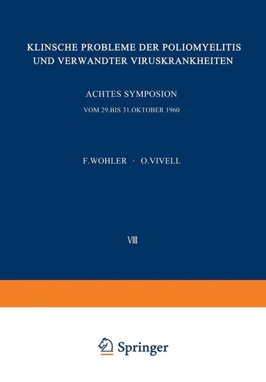 bokomslag Klinische Probleme der Poliomyelitis und verwandter Viruskrankheiten