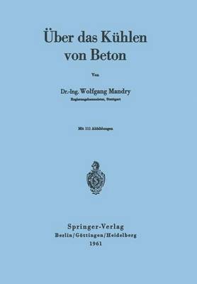 bokomslag ber das Khlen von Beton