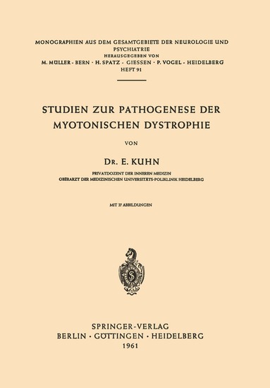 bokomslag Studien zur Pathogenese der Myotonischen Dystrophie