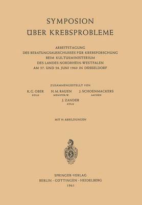 Symposion ber Krebsprobleme 1