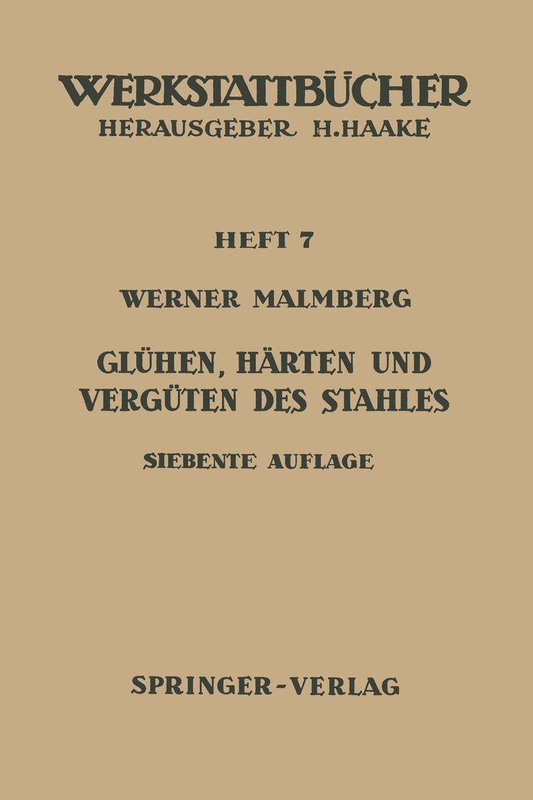 Glhen, Hrten und Vergten des Stahles 1